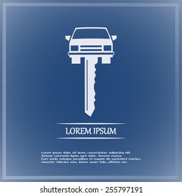  Vector illustration of car keys