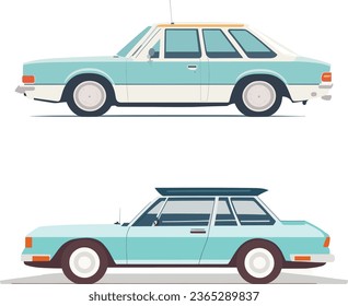 Vector Illustration of Car, Minimal and Simple Design
