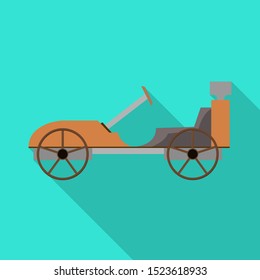 Vector illustration of car and old icon. Web element of car and exclusive stock symbol for web.