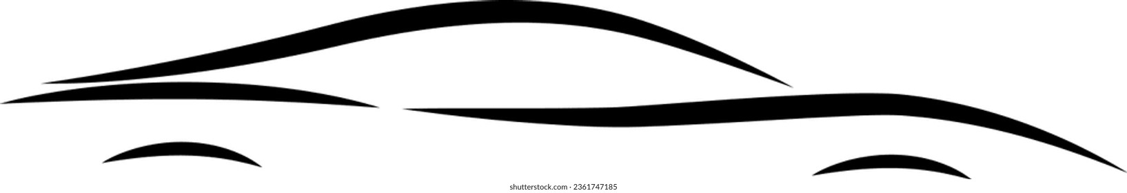 Vector illustration of a car on a transparent background