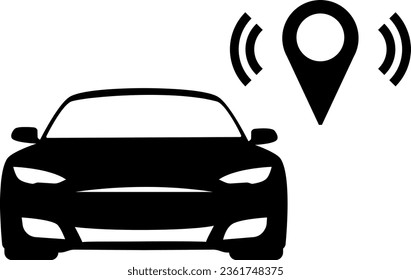Vector illustration of a car on a transparent background
