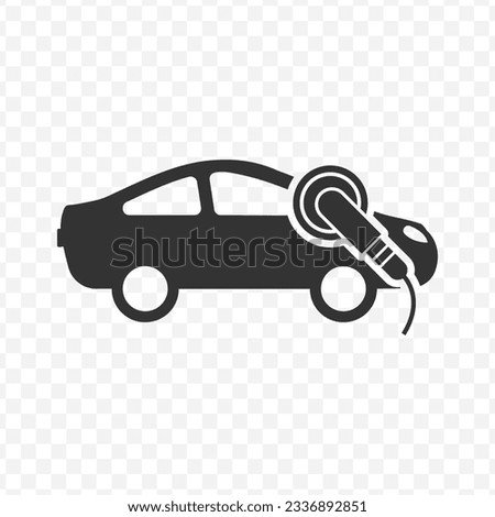 Vector illustration of car polish icon in dark color and transparent background(PNG).