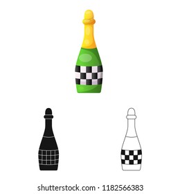 Vector illustration of car and rally logo. Collection of car and race stock vector illustration.