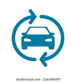 Vector Illustration Of A Car Repair Icon, Or Car Insurance.