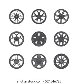 Vector Illustration of Car Rims