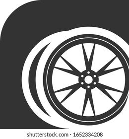 Vector Illustration Car Rims Automotive Design Logo