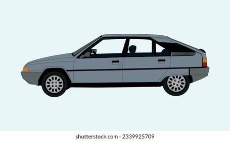 Vector illustration of a car side view.