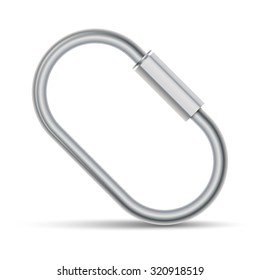 Vector illustration of carabiner