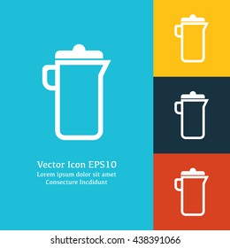 Vector illustration of carafe icon