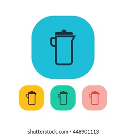 Vector illustration of carafe icon