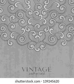 vector illustration card design with vintage background