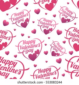 Vector illustration card Happy Valentines Day. Love heart. Background With Hearts. Web graphics, banners, advertisements, stickers, labels, business templates. Isolated on a white background