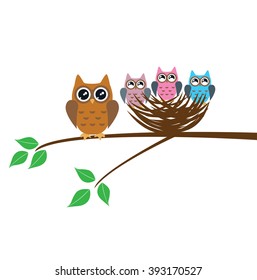 vector illustration of a card for mother's day