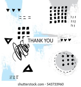 Vector illustration for a card or poster. Abstract painted.