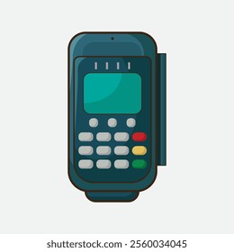 Vector illustration of card swipe tool. payment tool concept.