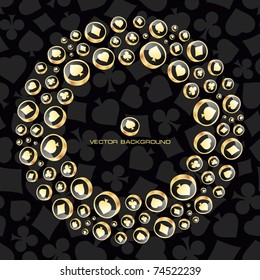 Vector illustration of card symbolic.