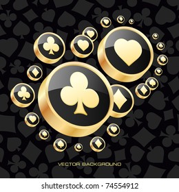 Vector illustration of card symbolic.