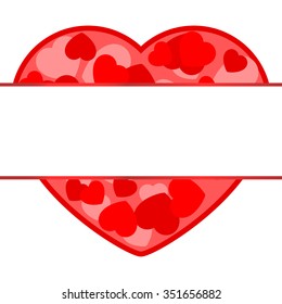 Vector illustration of card for Valentines Day