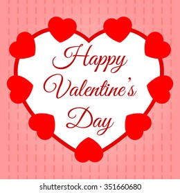 Vector illustration of card for Valentines Day