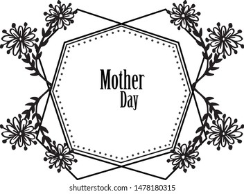 Vector illustration card your are great with various art colorful flower frame