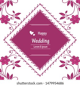Vector illustration card your are great with pattern art colorful flower frame