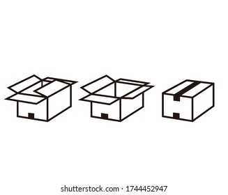 Vector Illustration der Kartonschachtel .