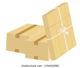 Vector Illustration der Kartonschachtel .