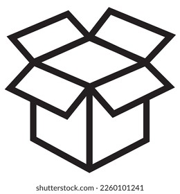 Vektorgrafik des Pappsymbol-Designs. Schwarz-Weiß-Farbstil.