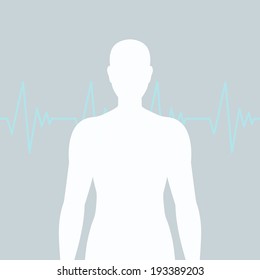Vector Illustration of a Cardiac Frequency