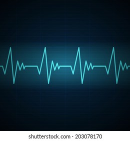 Vector Illustration of a Cardiac Frequency