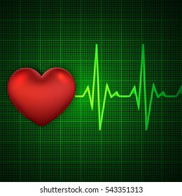 Vector illustration of Cardiac Frequency 