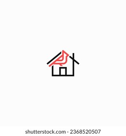 ilustración vectorial de la casa cardinal