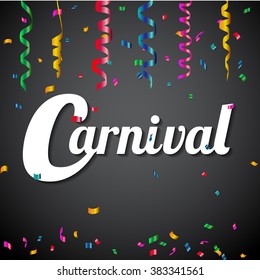 Vector illustration of the carnival funfair design.