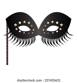 Vector illustration of Carnival mask.