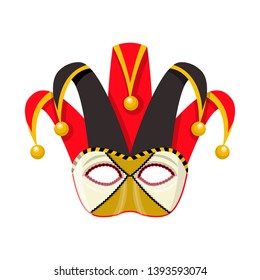 Vector illustration of carnival and theatrical sign. Set of carnival and mystery stock symbol for web.