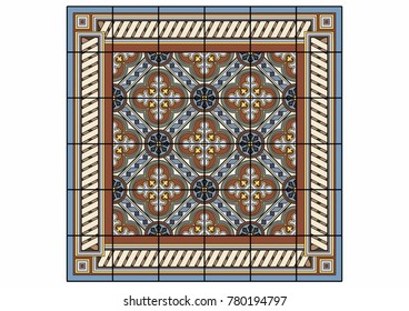Vector illustration of a carpet