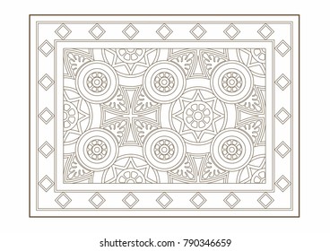 Vector illustration of a carpet