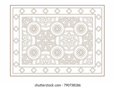 Vector illustration of a carpet