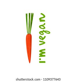 Vector illustration of carrot