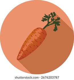 Ilustração vetorial de uma cenoura
