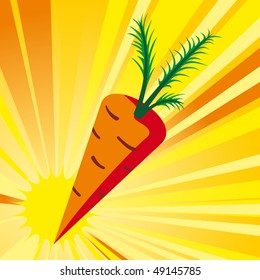 Vector illustration of a Carrot