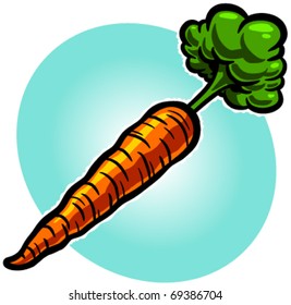 Vector illustration of a carrot.