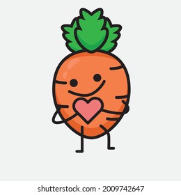 Ilustración vectorial del personaje de la zanja con cara linda y dibujo simple de la línea corporal en un fondo aislado