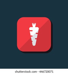 Vector illustration of carrot icon