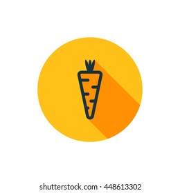 Vector illustration of carrot icon