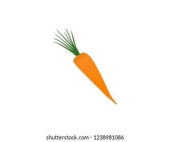 vector illustration carrot icon isolated on white background.