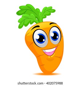 Vector Illustration of Carrot Mascot