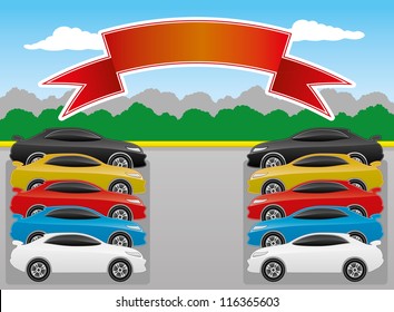 Vector illustration. Cars.