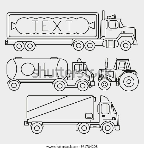 vector illustration of cars, trucks, auto, logo,\
company, freight transportation, illustration on a light\
background, cars, pictures for kids and adults, car, truck side\
view, part one