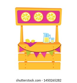 Vector illustration of cart and lemonade logo. Set of cart and fruit stock vector illustration.